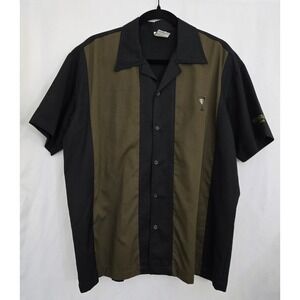 House of Blues Las Vegas‎ Bowling Shirt Martini Cocktail Embroidered Mens L USA